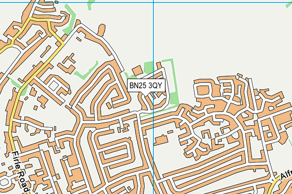 BN25 3QY map - OS VectorMap District (Ordnance Survey) BN25 3QY map - OS VectorMap District (Ordnance Survey)