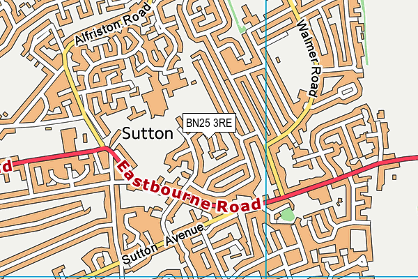 BN25 3RE map - OS VectorMap District (Ordnance Survey) BN25 3RE map - OS VectorMap District (Ordnance Survey)