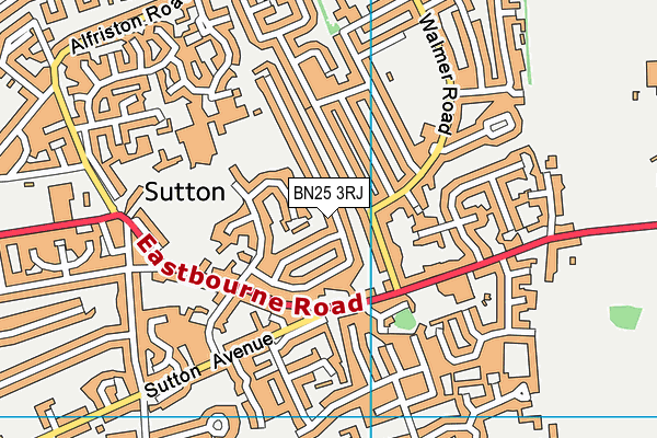 BN25 3RJ map - OS VectorMap District (Ordnance Survey) BN25 3RJ map - OS VectorMap District (Ordnance Survey)