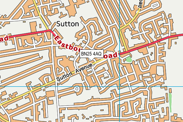 BN25 4AQ map - OS VectorMap District (Ordnance Survey) BN25 4AQ map - OS VectorMap District (Ordnance Survey)