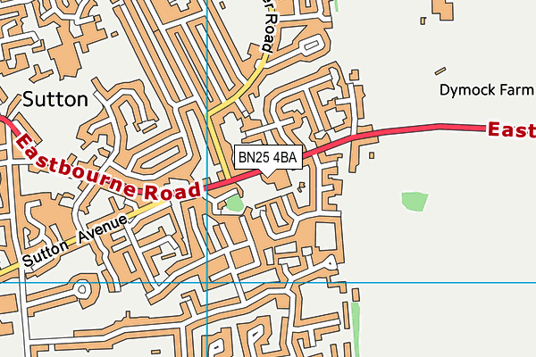 BN25 4BA map - OS VectorMap District (Ordnance Survey) BN25 4BA map - OS VectorMap District (Ordnance Survey)
