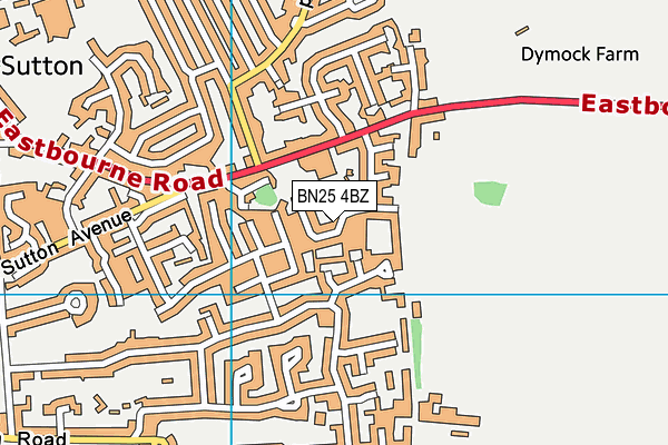 BN25 4BZ map - OS VectorMap District (Ordnance Survey) BN25 4BZ map - OS VectorMap District (Ordnance Survey)
