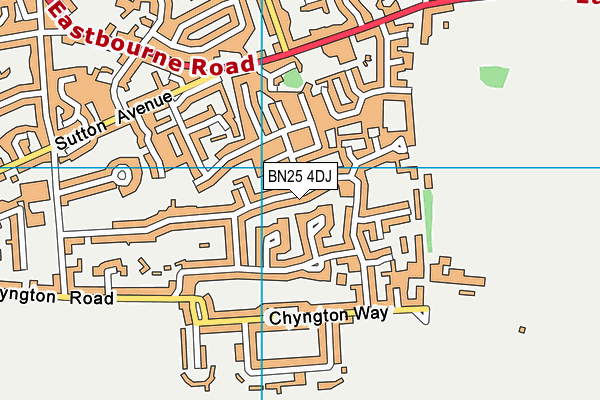 BN25 4DJ map - OS VectorMap District (Ordnance Survey) BN25 4DJ map - OS VectorMap District (Ordnance Survey)