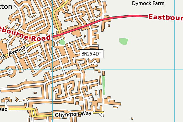 BN25 4DT map - OS VectorMap District (Ordnance Survey)