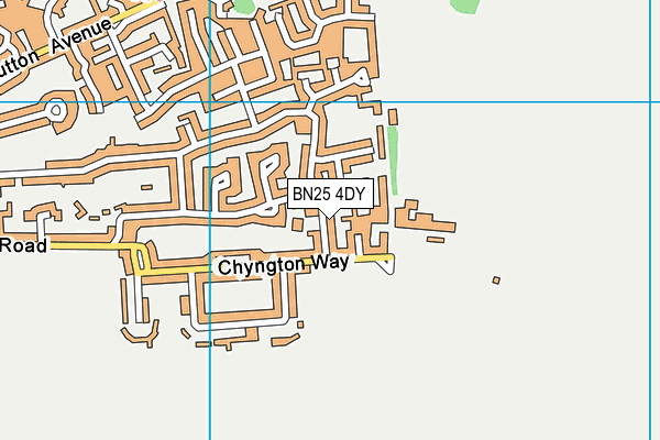 BN25 4DY map - OS VectorMap District (Ordnance Survey) BN25 4DY map - OS VectorMap District (Ordnance Survey)