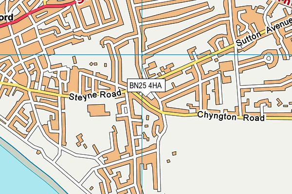 BN25 4HA map - OS VectorMap District (Ordnance Survey) BN25 4HA map - OS VectorMap District (Ordnance Survey)