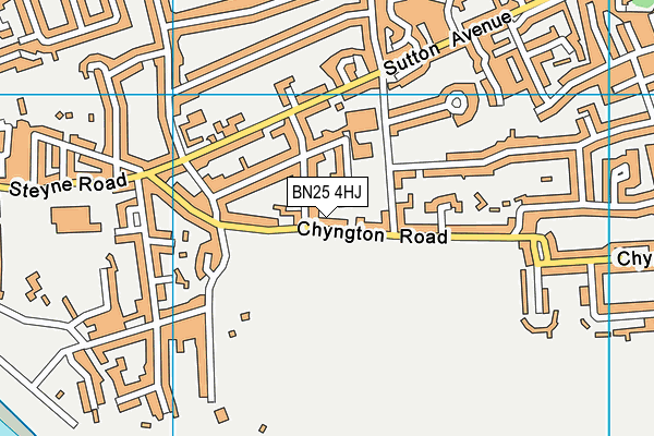 BN25 4HJ map - OS VectorMap District (Ordnance Survey) BN25 4HJ map - OS VectorMap District (Ordnance Survey)