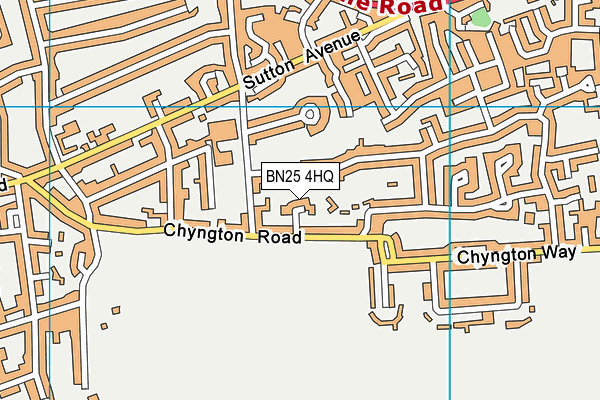 BN25 4HQ map - OS VectorMap District (Ordnance Survey) BN25 4HQ map - OS VectorMap District (Ordnance Survey)