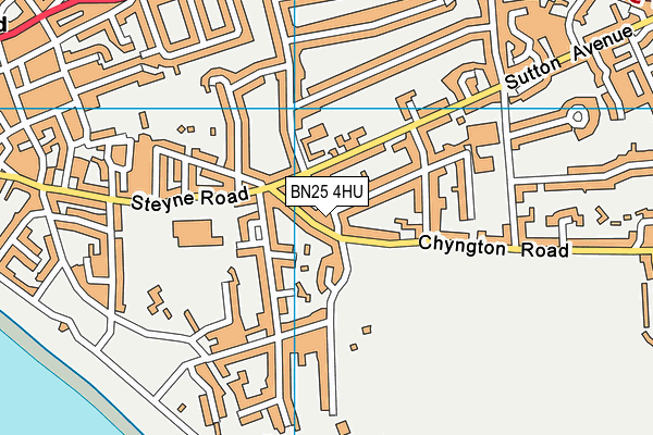 BN25 4HU map - OS VectorMap District (Ordnance Survey) BN25 4HU map - OS VectorMap District (Ordnance Survey)