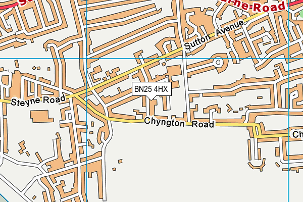 BN25 4HX map - OS VectorMap District (Ordnance Survey) BN25 4HX map - OS VectorMap District (Ordnance Survey)