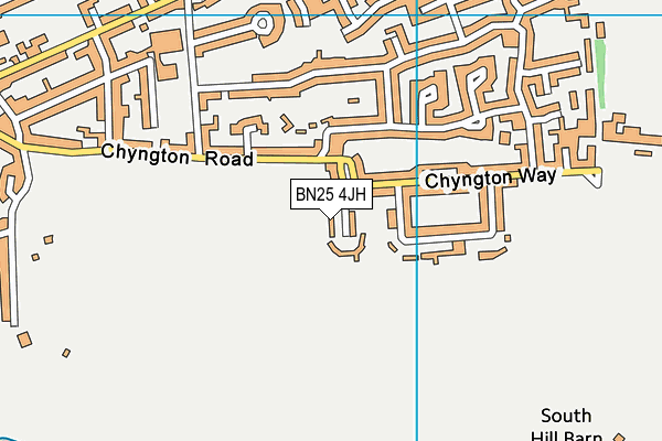 BN25 4JH map - OS VectorMap District (Ordnance Survey) BN25 4JH map - OS VectorMap District (Ordnance Survey)