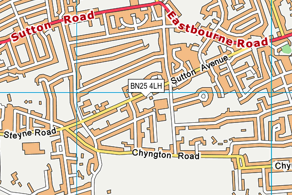 BN25 4LH map - OS VectorMap District (Ordnance Survey) BN25 4LH map - OS VectorMap District (Ordnance Survey)