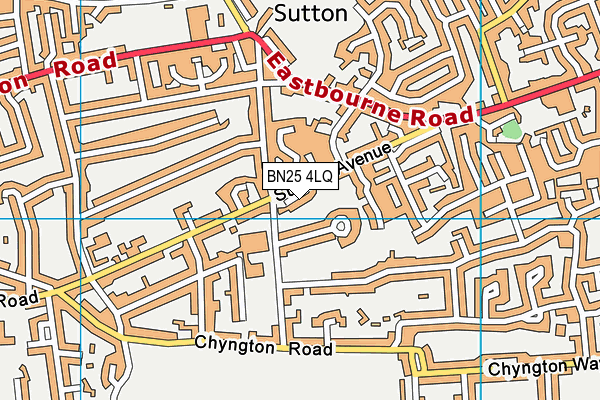 BN25 4LQ map - OS VectorMap District (Ordnance Survey)