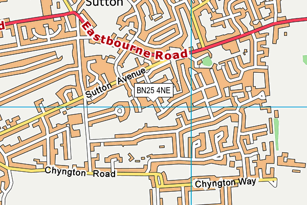 BN25 4NE map - OS VectorMap District (Ordnance Survey) BN25 4NE map - OS VectorMap District (Ordnance Survey)