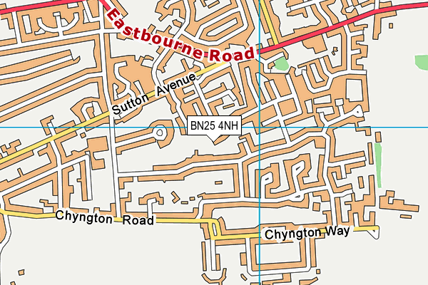 BN25 4NH map - OS VectorMap District (Ordnance Survey) BN25 4NH map - OS VectorMap District (Ordnance Survey)