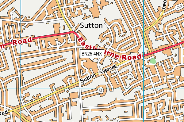 BN25 4NX map - OS VectorMap District (Ordnance Survey) BN25 4NX map - OS VectorMap District (Ordnance Survey)