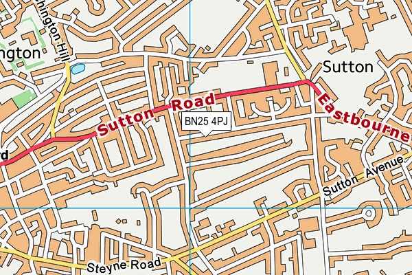 BN25 4PJ map - OS VectorMap District (Ordnance Survey) BN25 4PJ map - OS VectorMap District (Ordnance Survey)