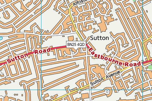 BN25 4QD map - OS VectorMap District (Ordnance Survey) BN25 4QD map - OS VectorMap District (Ordnance Survey)