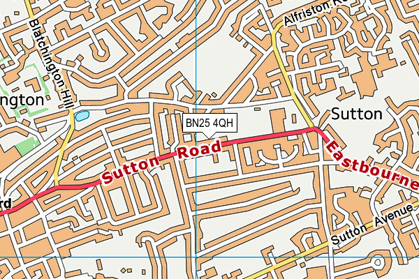 BN25 4QH map - OS VectorMap District (Ordnance Survey) BN25 4QH map - OS VectorMap District (Ordnance Survey)