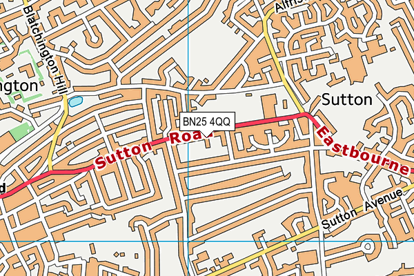 BN25 4QQ map - OS VectorMap District (Ordnance Survey) BN25 4QQ map - OS VectorMap District (Ordnance Survey)