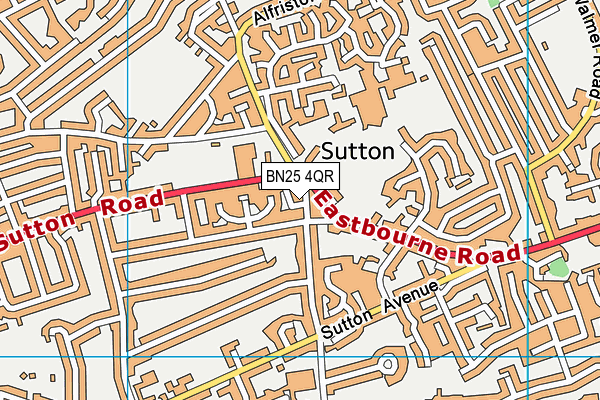 BN25 4QR map - OS VectorMap District (Ordnance Survey) BN25 4QR map - OS VectorMap District (Ordnance Survey)