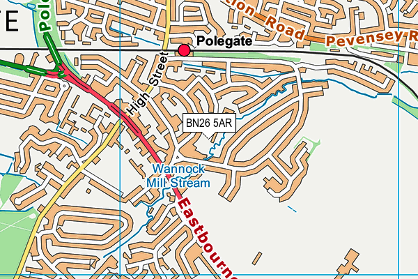 BN26 5AR map - OS VectorMap District (Ordnance Survey) BN26 5AR map - OS VectorMap District (Ordnance Survey)
