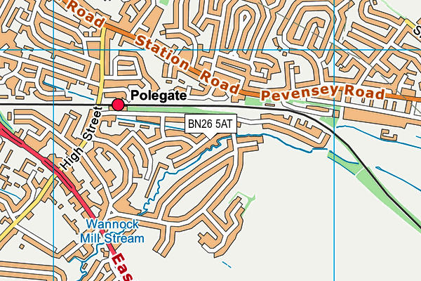 BN26 5AT map - OS VectorMap District (Ordnance Survey) BN26 5AT map - OS VectorMap District (Ordnance Survey)
