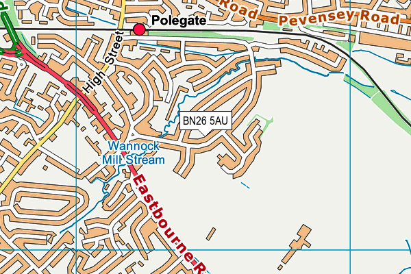 BN26 5AU map - OS VectorMap District (Ordnance Survey) BN26 5AU map - OS VectorMap District (Ordnance Survey)