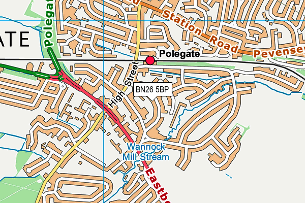 BN26 5BP map - OS VectorMap District (Ordnance Survey) BN26 5BP map - OS VectorMap District (Ordnance Survey)