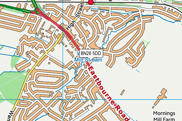 BN26 5DD map - OS VectorMap District (Ordnance Survey) BN26 5DD map - OS VectorMap District (Ordnance Survey)