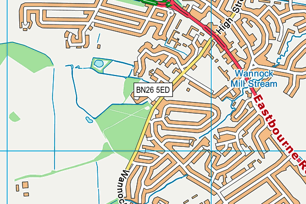 BN26 5ED map - OS VectorMap District (Ordnance Survey) BN26 5ED map - OS VectorMap District (Ordnance Survey)