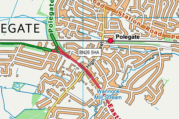 BN26 5HA map - OS VectorMap District (Ordnance Survey) BN26 5HA map - OS VectorMap District (Ordnance Survey)