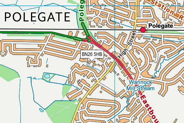 BN26 5HB map - OS VectorMap District (Ordnance Survey) BN26 5HB map - OS VectorMap District (Ordnance Survey)