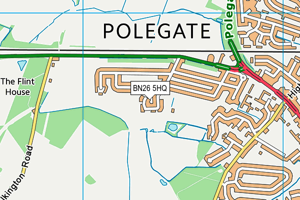 BN26 5HQ map - OS VectorMap District (Ordnance Survey) BN26 5HQ map - OS VectorMap District (Ordnance Survey)