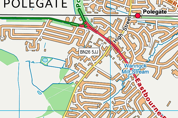 BN26 5JJ map - OS VectorMap District (Ordnance Survey) BN26 5JJ map - OS VectorMap District (Ordnance Survey)