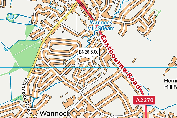 BN26 5JX map - OS VectorMap District (Ordnance Survey) BN26 5JX map - OS VectorMap District (Ordnance Survey)