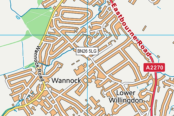 BN26 5LG map - OS VectorMap District (Ordnance Survey) BN26 5LG map - OS VectorMap District (Ordnance Survey)