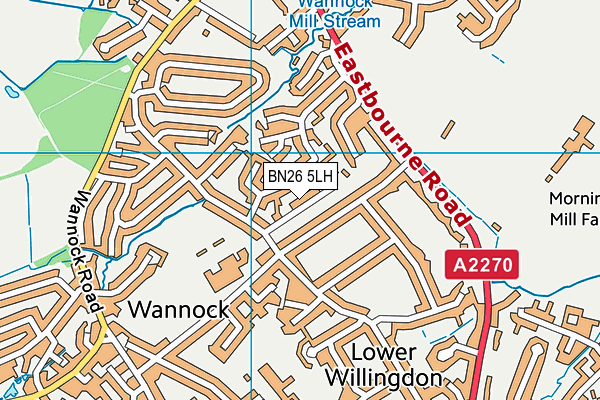 BN26 5LH map - OS VectorMap District (Ordnance Survey) BN26 5LH map - OS VectorMap District (Ordnance Survey)