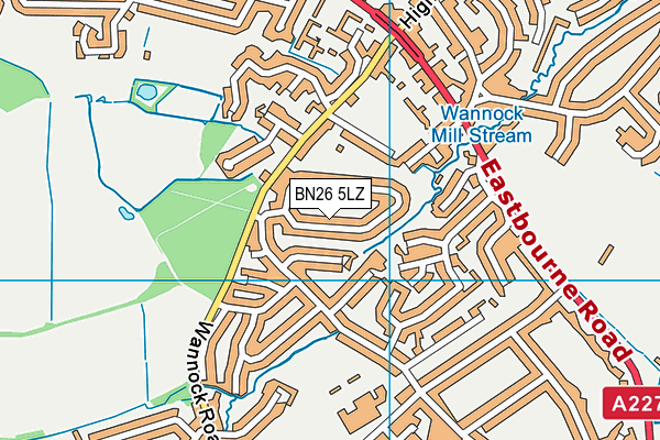 BN26 5LZ map - OS VectorMap District (Ordnance Survey) BN26 5LZ map - OS VectorMap District (Ordnance Survey)