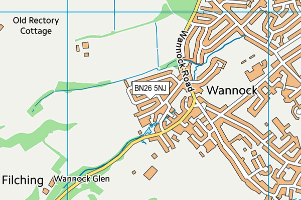 BN26 5NJ map - OS VectorMap District (Ordnance Survey) BN26 5NJ map - OS VectorMap District (Ordnance Survey)