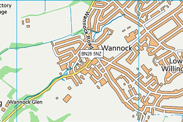 BN26 5NZ map - OS VectorMap District (Ordnance Survey) BN26 5NZ map - OS VectorMap District (Ordnance Survey)