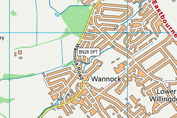 BN26 5PT map - OS VectorMap District (Ordnance Survey) BN26 5PT map - OS VectorMap District (Ordnance Survey)