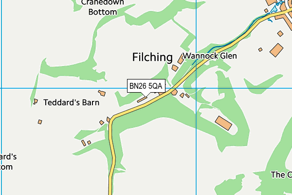 BN26 5QA map - OS VectorMap District (Ordnance Survey) BN26 5QA map - OS VectorMap District (Ordnance Survey)