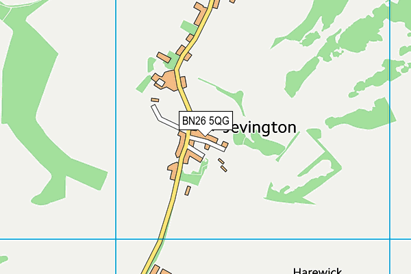 BN26 5QG map - OS VectorMap District (Ordnance Survey) BN26 5QG map - OS VectorMap District (Ordnance Survey)
