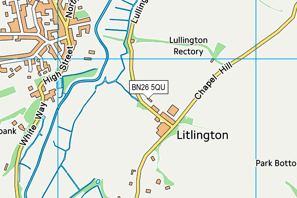 BN26 5QU map - OS VectorMap District (Ordnance Survey)