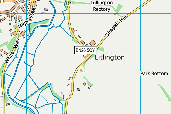 BN26 5QY map - OS VectorMap District (Ordnance Survey)