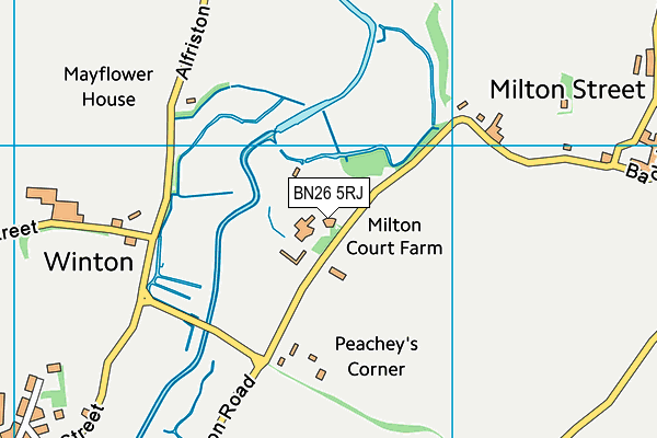 BN26 5RJ map - OS VectorMap District (Ordnance Survey)