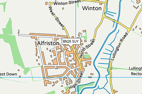 BN26 5UY map - OS VectorMap District (Ordnance Survey) BN26 5UY map - OS VectorMap District (Ordnance Survey)