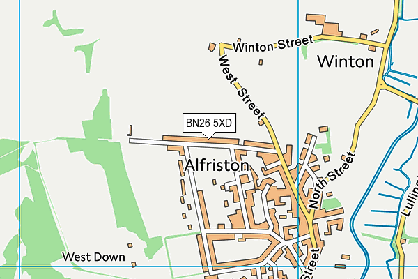 BN26 5XD map - OS VectorMap District (Ordnance Survey) BN26 5XD map - OS VectorMap District (Ordnance Survey)