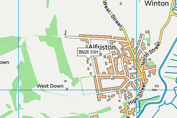 BN26 5XH map - OS VectorMap District (Ordnance Survey) BN26 5XH map - OS VectorMap District (Ordnance Survey)